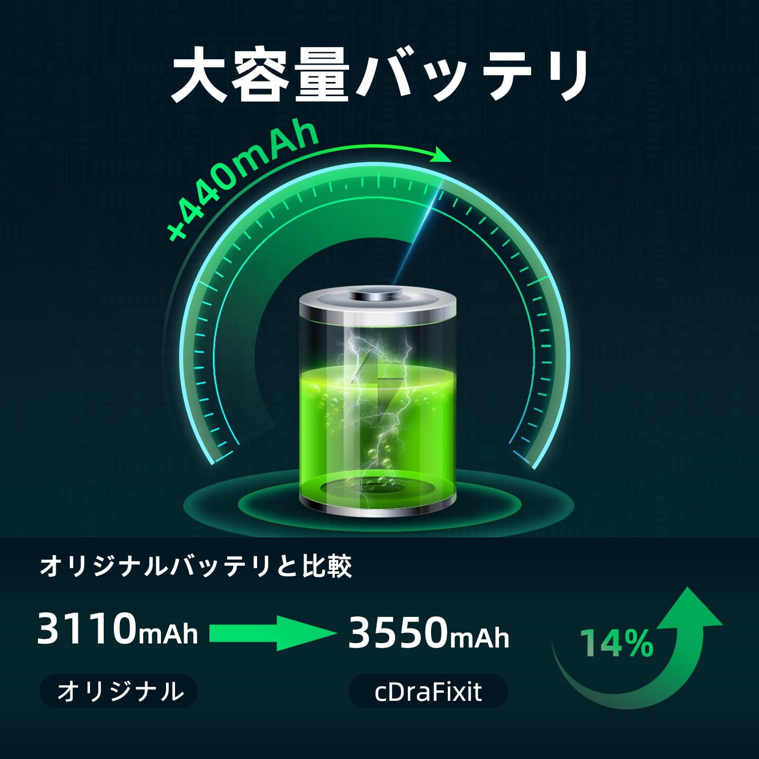 Amazon | cDraFixit For iPhone 11 バッテリー 交換 3550mAh 大容量