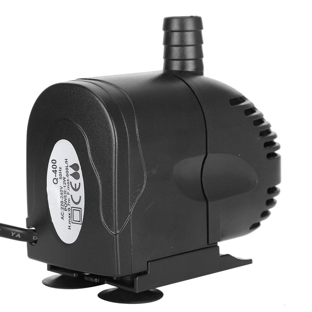 Bomba De Fuente 600L/H 12W Agua Sumergible Tanque Peces Succión Inferior Filtración Acuario Para Estanque Hidropónico Y Patio Trasero 220-240V Enchu