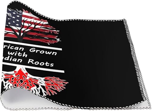 Miniatura 3 de America Grown with Canadian Roots Placemats Set of 6 Resistant Table Mats Washable Place Mats for Dinner Party Table Decoration