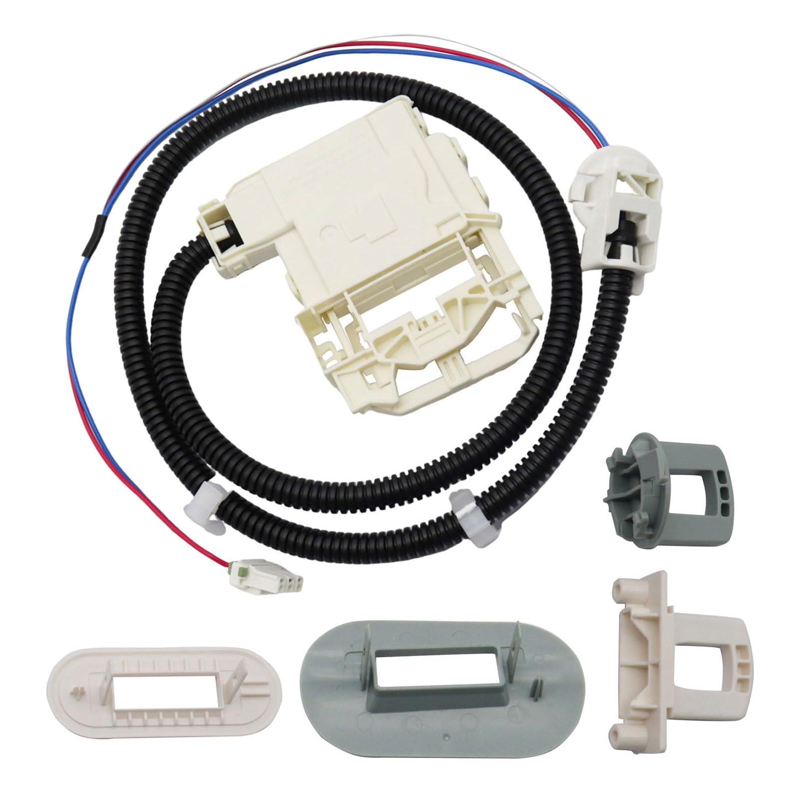 Conjunto de interruptor de bloqueo de tapa de lavadora compatible con GE Hotpoint cerradura de tapa de arandela de repuesto para WH08X32697 WH01X24114 WH01X26114 WH01X27954 WH08X31577