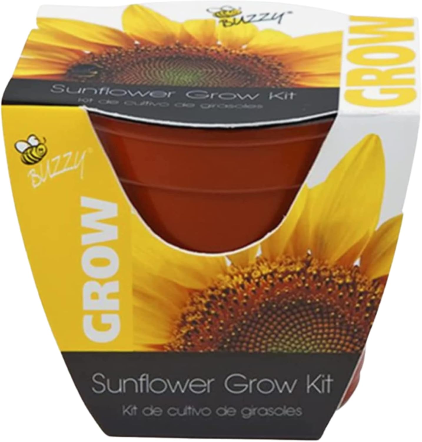 W2 Sunflower Grow Kit 4 inch Plastic Pot, Sunflower Seeds