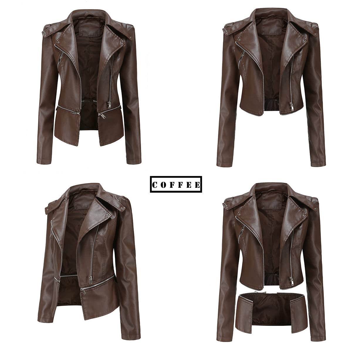 Giubbotto Ecopelle Donna Giacca Similpelle Donna Corta Giubbino Giacche Ecopelle Donna Giacca Biker Jacket Donna Faux Leather Jacket Donna Giacca Bikers Finta Pelle Sintetica Donna Curvy Primavera