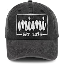 Tbstlumd Funny Mimi Est 2026 Hat for Women, Adjustable Embroidered Grandma Baseball Cap