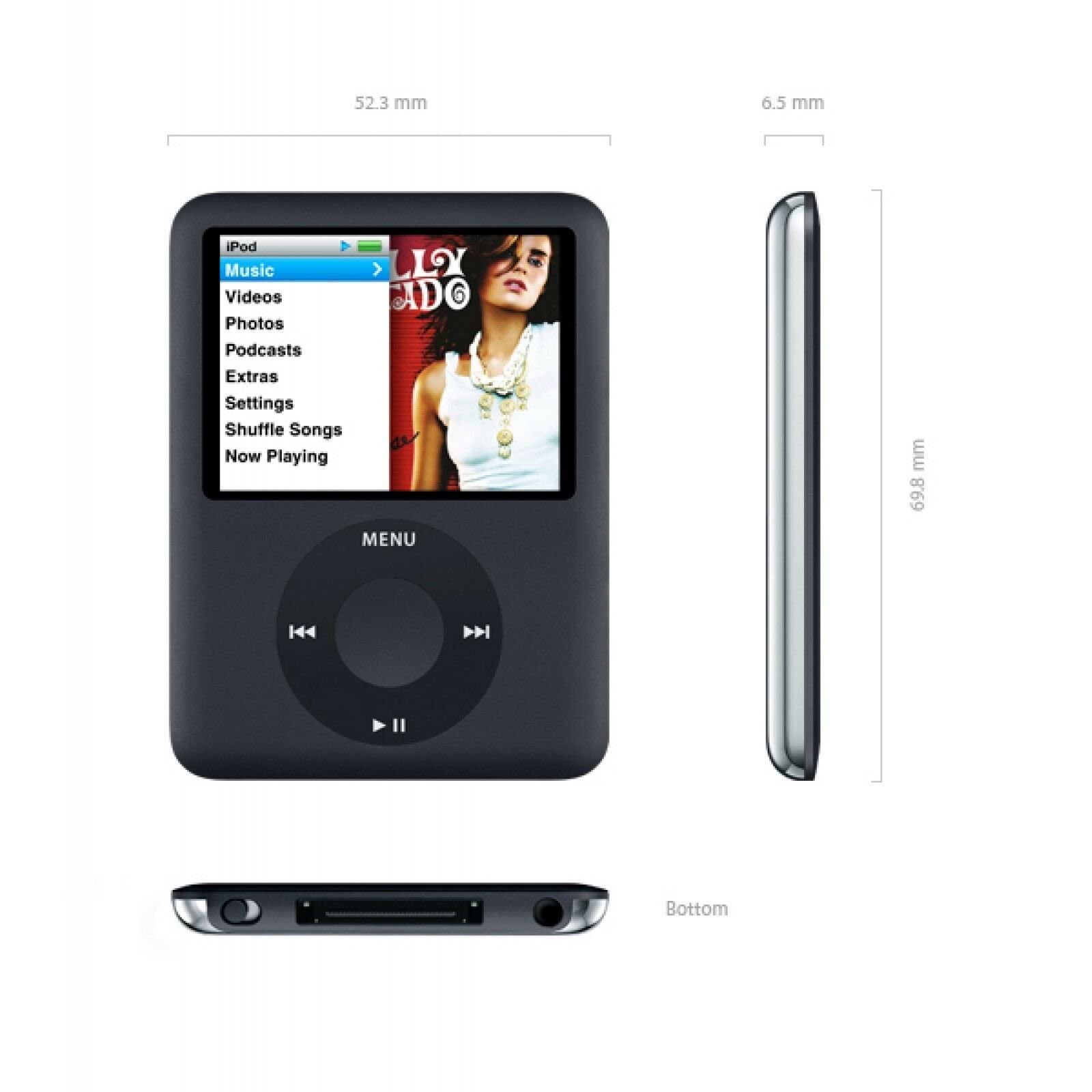 ipod nano 第3世代 4G アイポッド apple Amazon.com: Music Player Compatible with MP4/MP3 - Apple