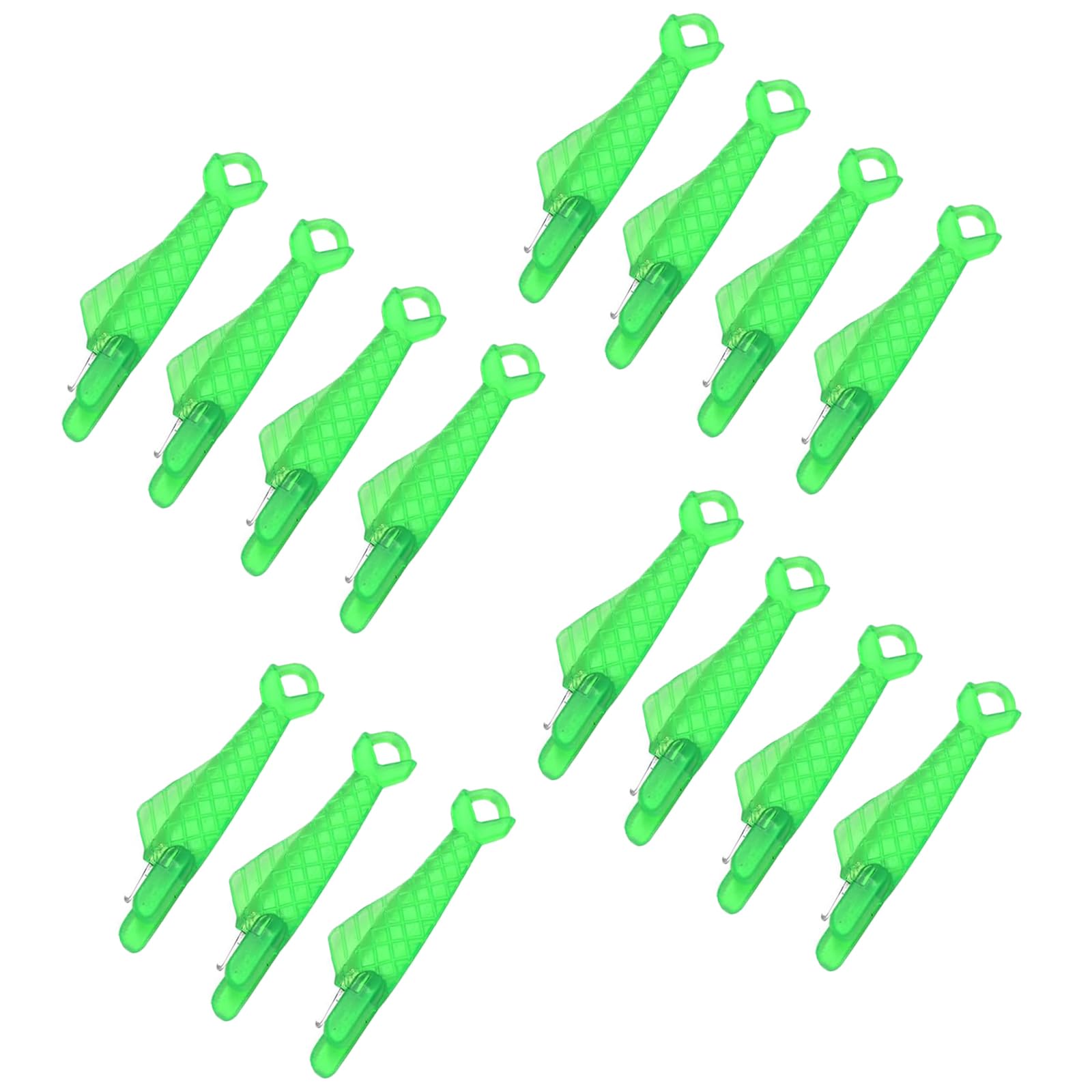 ASIRYVA 15 Pcs Sewing Needle Threader, Quick Sewing Machine Loop Needle Threader Tool for Sewing Machines & Craft DIY(Green)