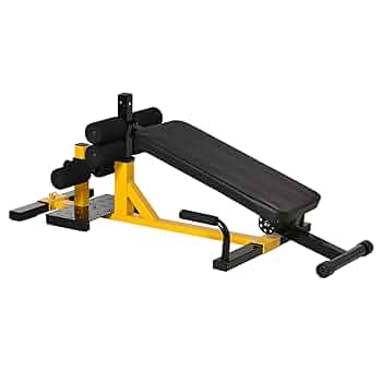 HOMCOM Squat Machine With Push Up Stand, Padded Hip Thrust Bench With Adjustable Cushion For Home Gym Work Out Black 63769