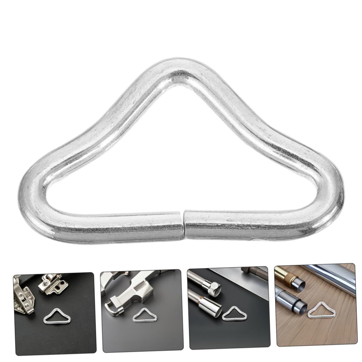 Hebillas Triangulares para Trampolín, Repuesto 70 Piezas, Acero Galvanizado