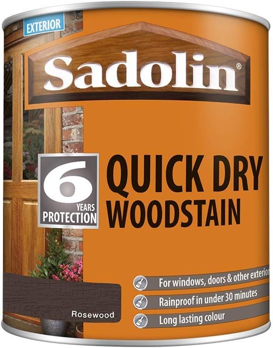 Sadolin Quick Dry Woodstain Rosewood 1 L Amazon.co.uk DIY & Tools