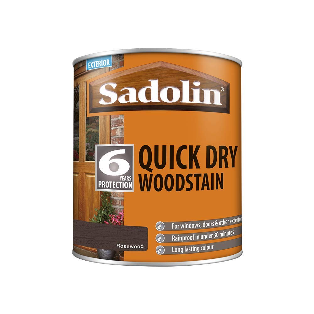 Sadolin Quick Dry Woodstain Rosewood 1 L Amazon.co.uk DIY & Tools