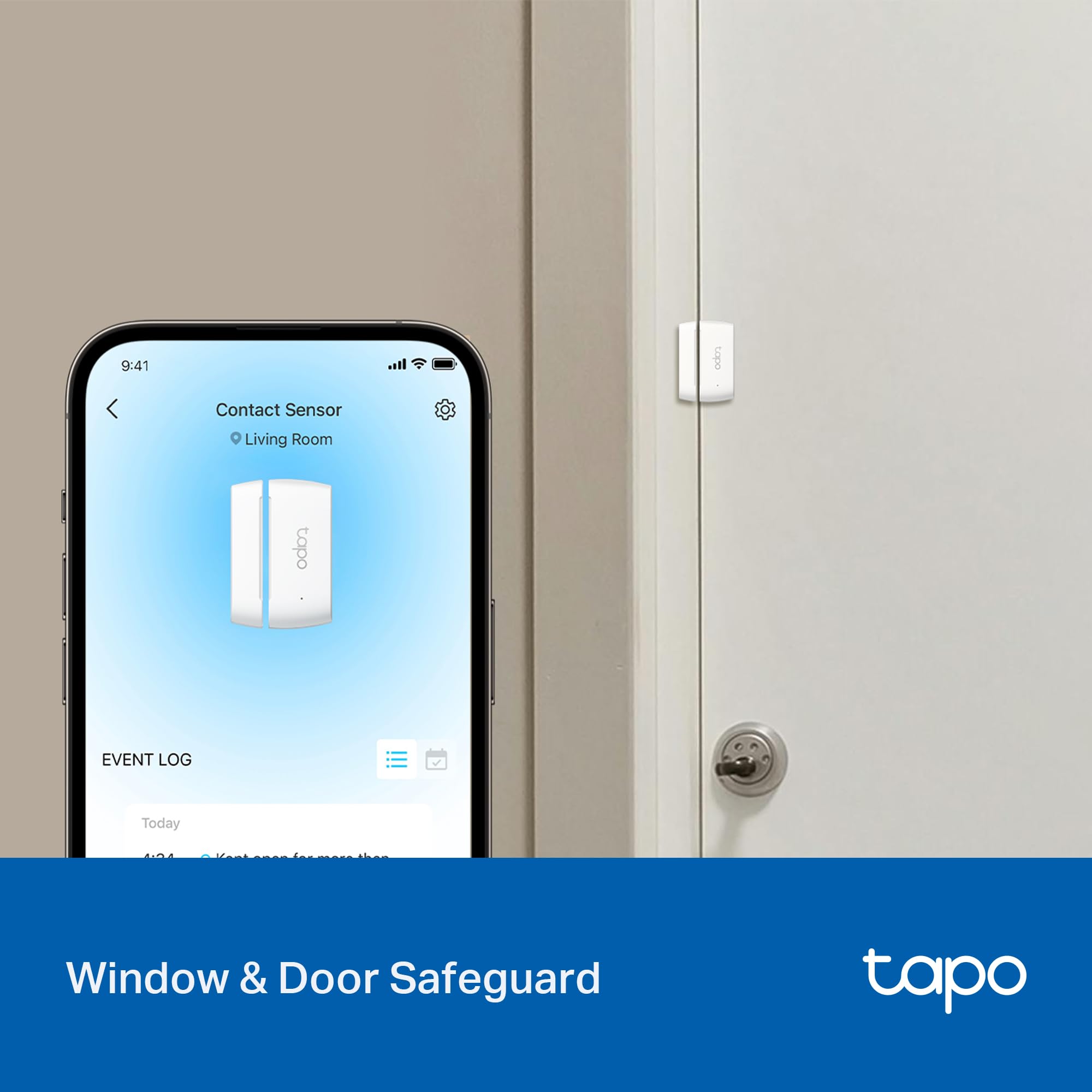 Tapo Door Sensor Starter KIT, Matter Compatible, 3X Smart Door Window Contact Sensor and 1x Smart Hub with Built-in Chime, Smart Automation, Real-Time Notification, T31 KIT