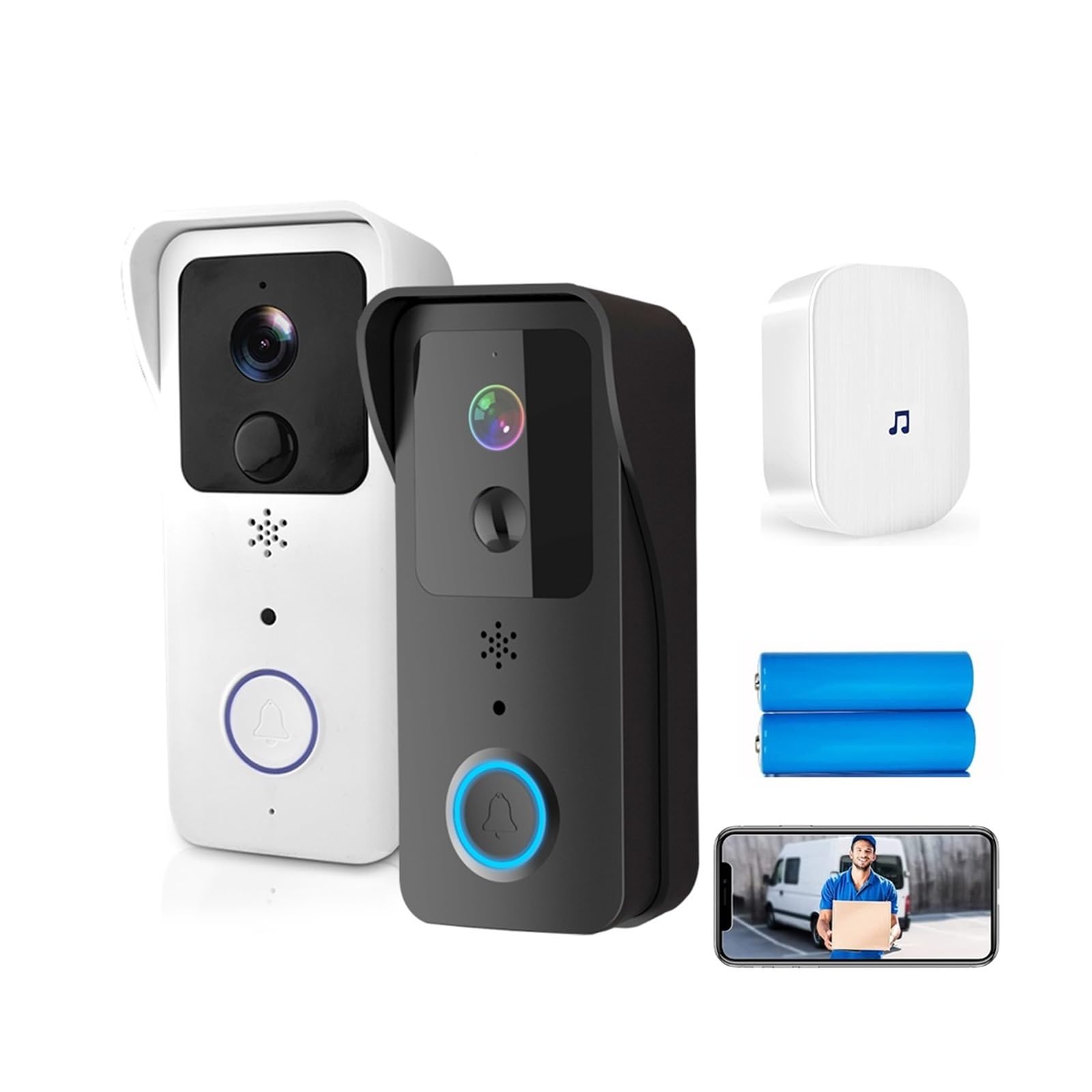 Telecamera di sicurezza con campanello video wireless intelligente