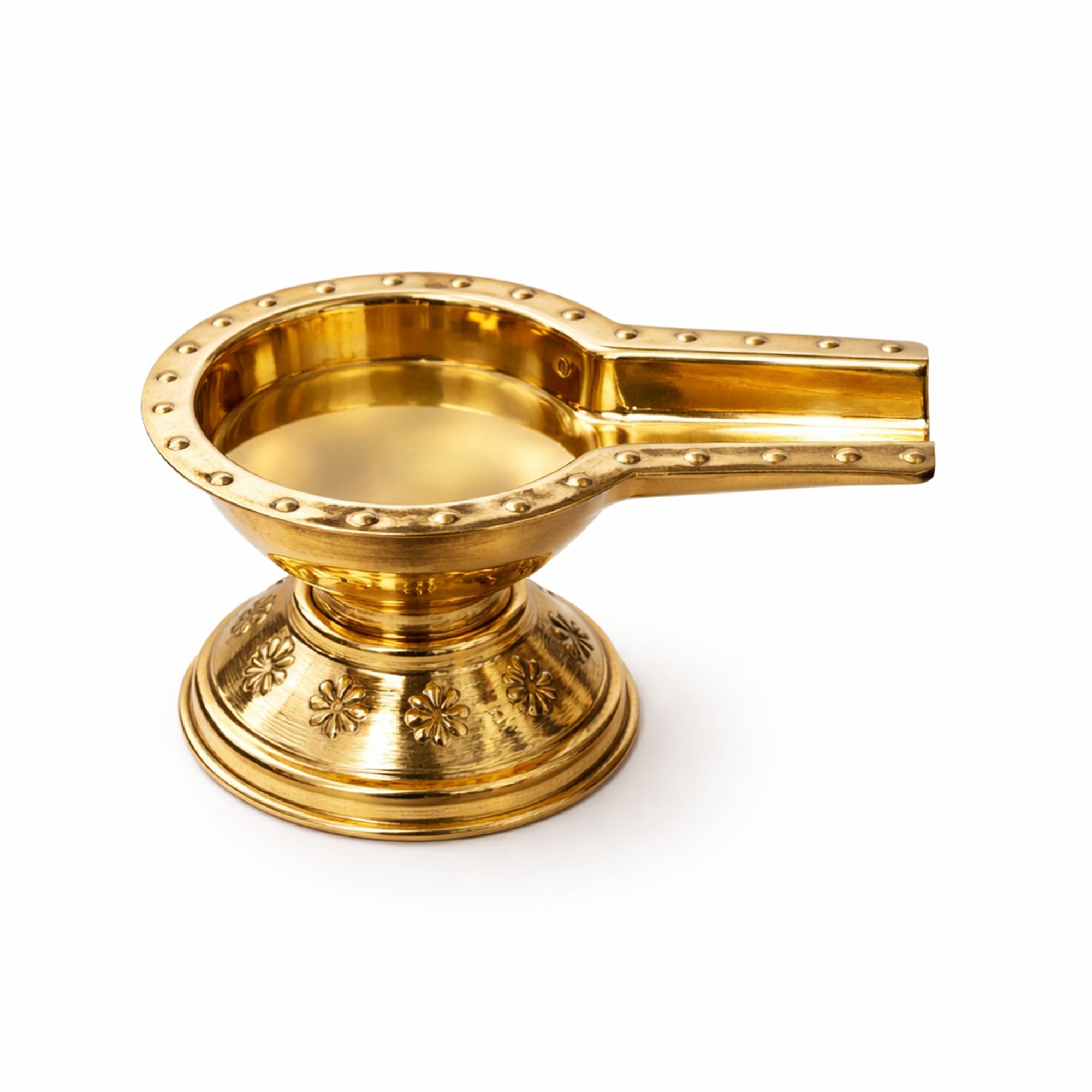 Pure Brass Som Sutra Stand | Handcrafted Jaladhara for Puja | Traditional Brass Abhishek Patra | Spiritual Home Decor - 2282-image-41