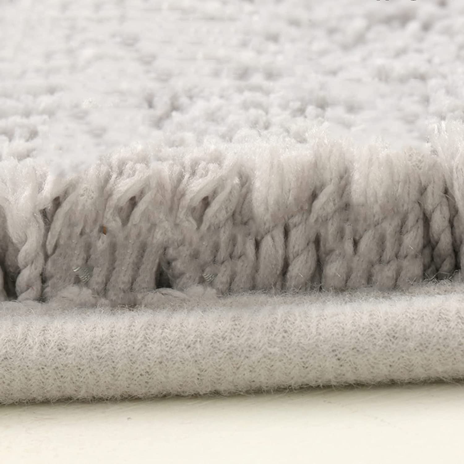Tappeto Bagno Antiscivolo Tappeti Bagno Super Assorbente Morbida in Microfibra Bath Mat Lavabile in Lavatrice per Bathroom Interni,Light Grey,60X90CM
