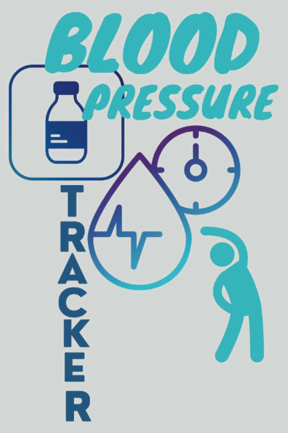 BLOOD PRESSURE TRACKER: SIMPLE AND EASY PERSONAL LOG BOOK TO TRACK & MONITOR YOUR DAILY BP, HEART RATE READINGS AT HOME
