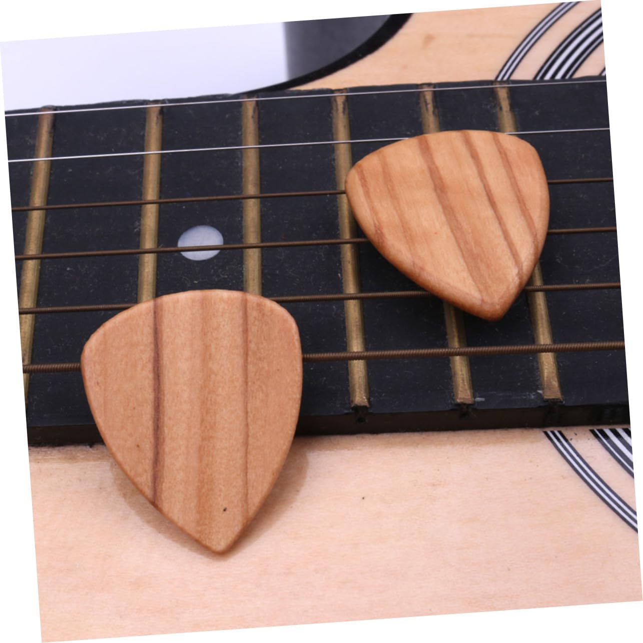 VICASKY 20stücke Teiliges Olivenholz-gitarrenplektren Für Akustikgitarre Gitarre Und Ukulele Hochwertige Und Langlebige Plectrums Für Musiker Als
