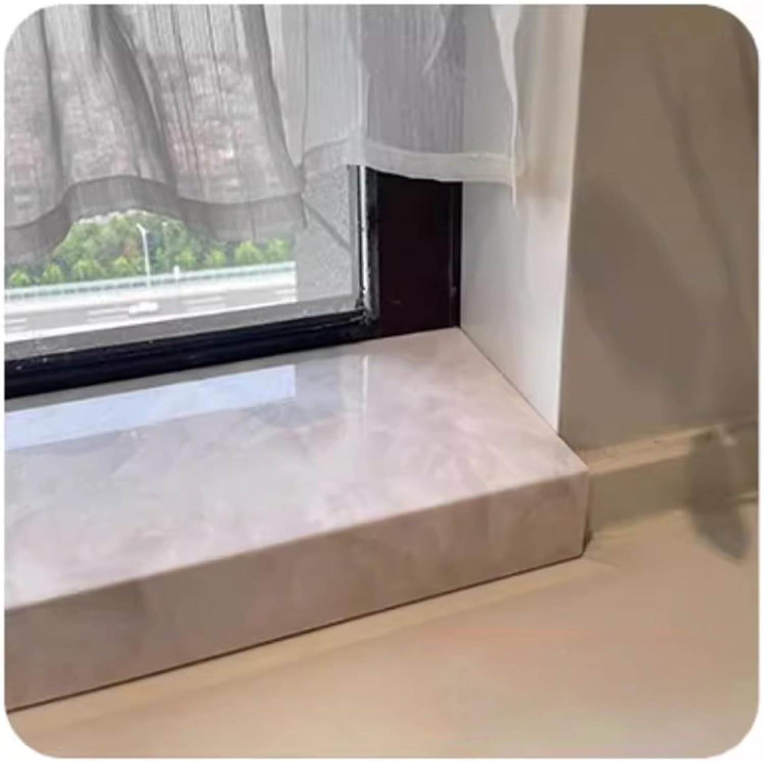 Self-Adhesive Window Sill Replacement Board Cuttable Window sill Protector Marble Window sill