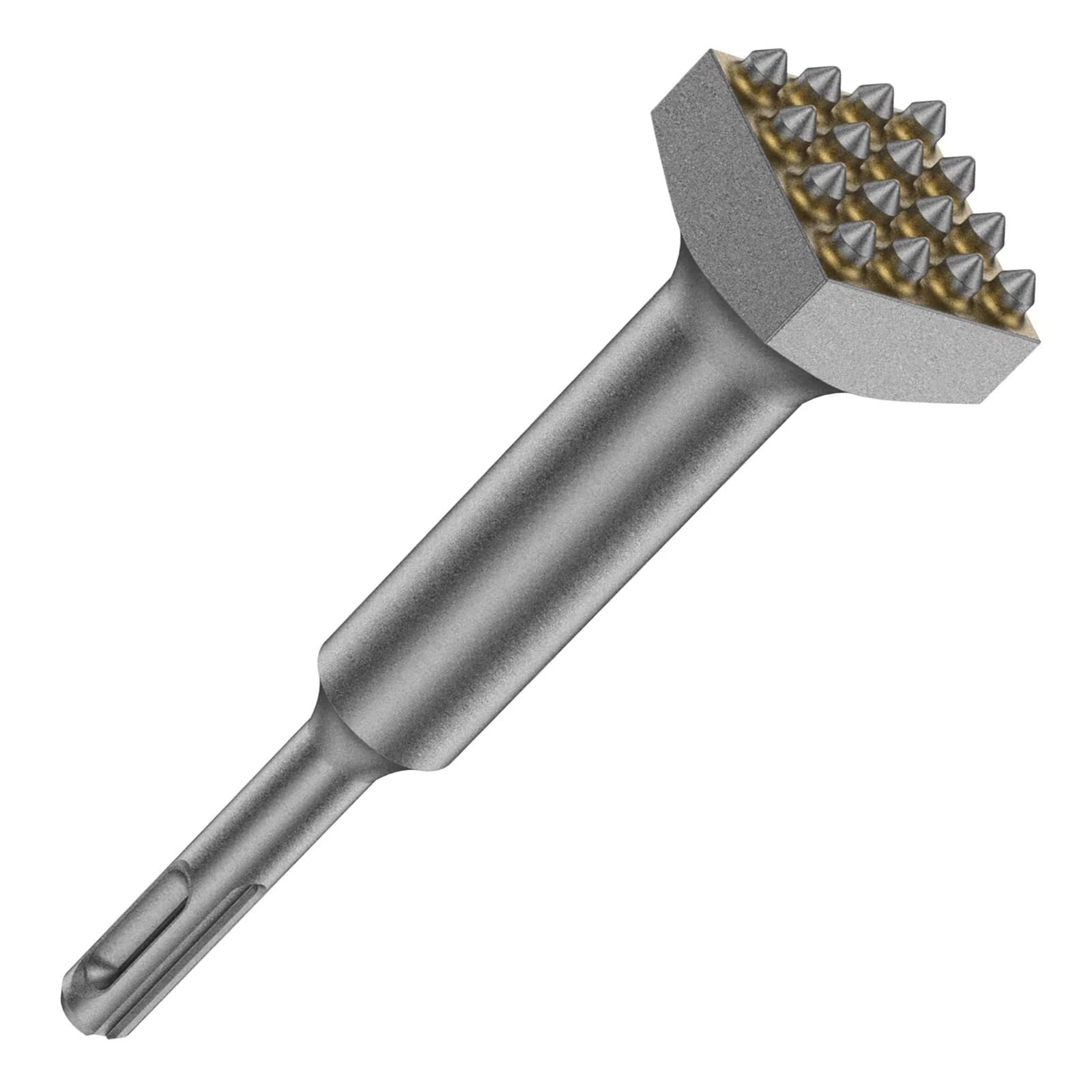 Punte for scalpello a 16 Denti, Punte for Martello Elettrico, Punte for scalpello Rotante for scalpellatura di pareti in calcestruzzo(Round Handle)