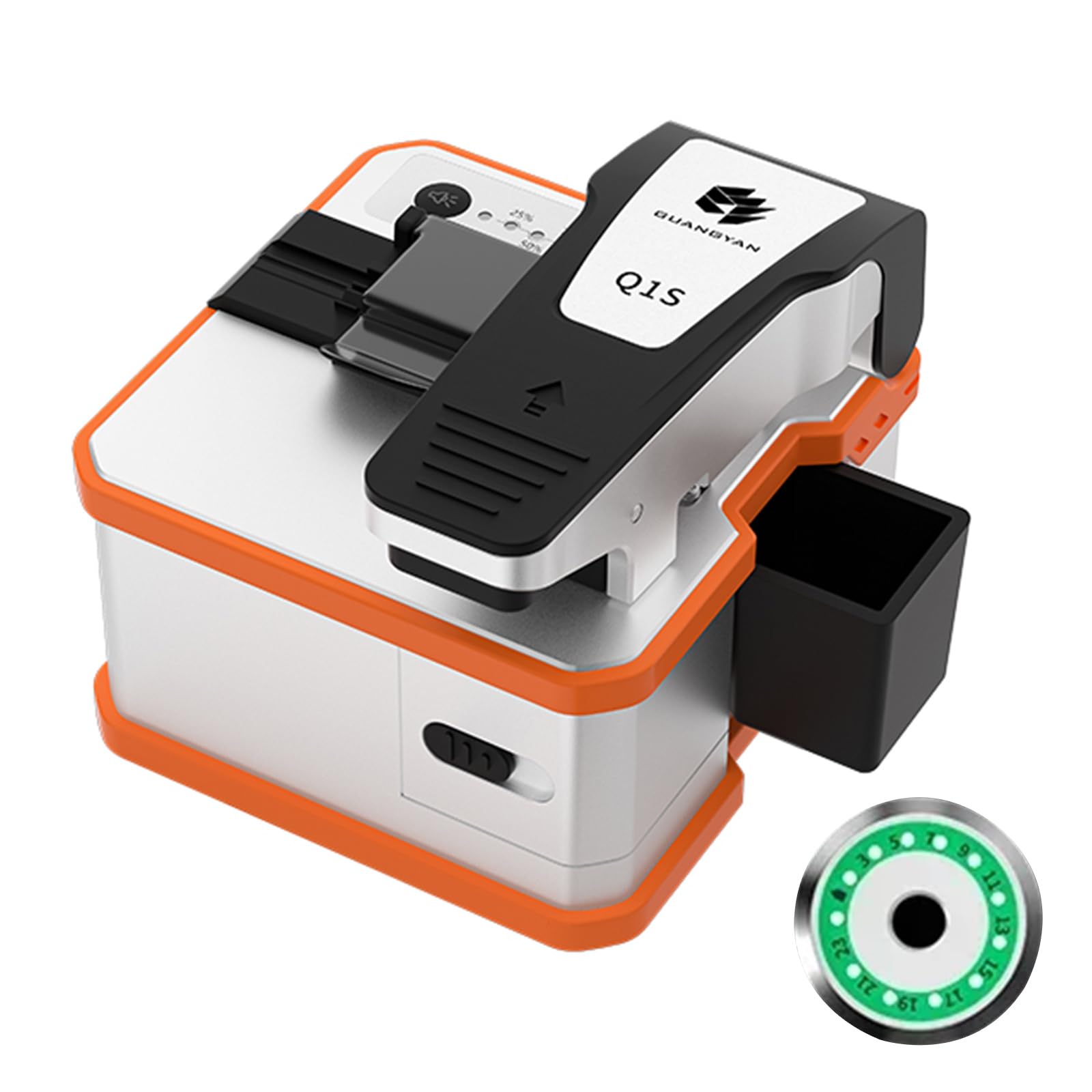 SHX-Q1S-DE Splitter in fibra ottica, apparecchio elettrico automatico, taglierina cavo ricaricabile, acciaio legato, alta precisione