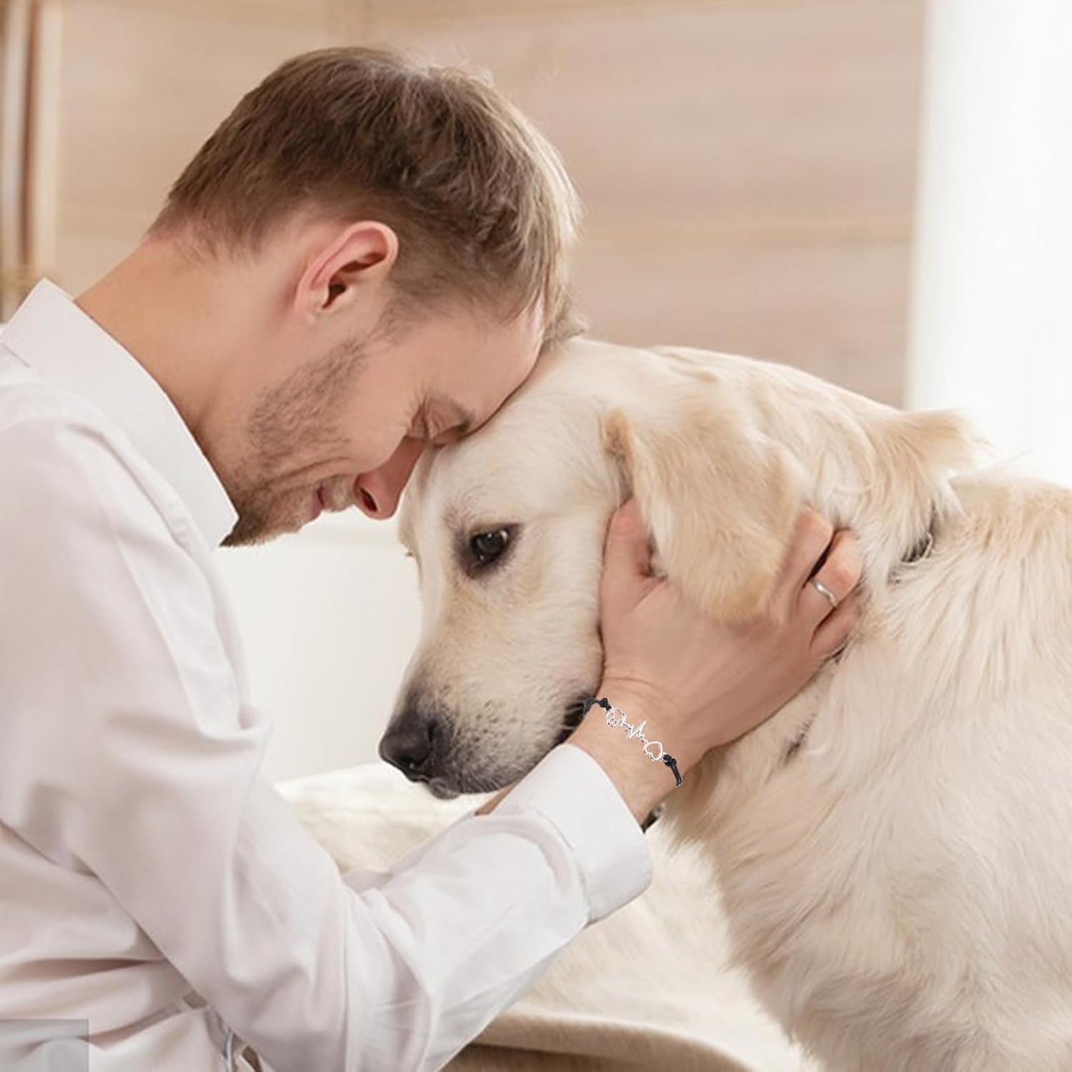 PLwelth Puppy Dog Bracelets for Women Men Dog Memorial Gifts for Pet Lover Friendship Gifts for Her His Couples Adjustable String - Image 4