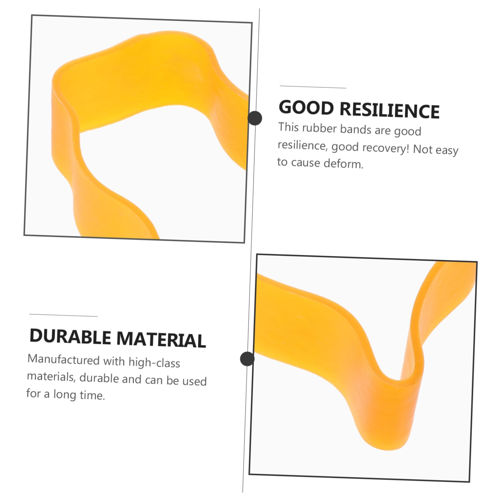 Starkes Gummiband 102x10 Naturkautschuk Orange 1 Satz