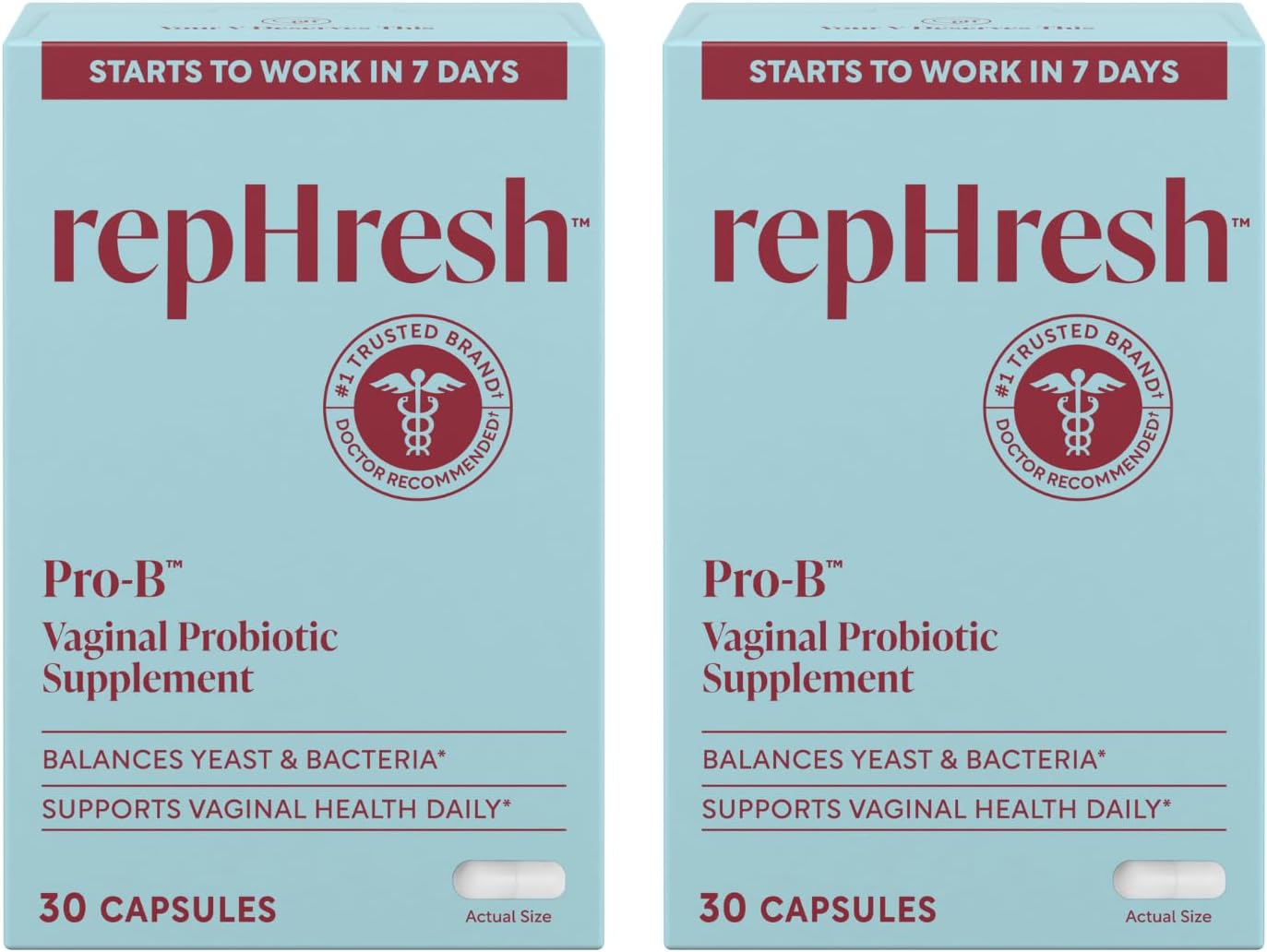 Pro-B Vaginal Probiotic Supplement, Probiotic for Women, Balances Yeast and Bacteria to Maintain Feminine Health, Daily Oral Capsules, 30 Count