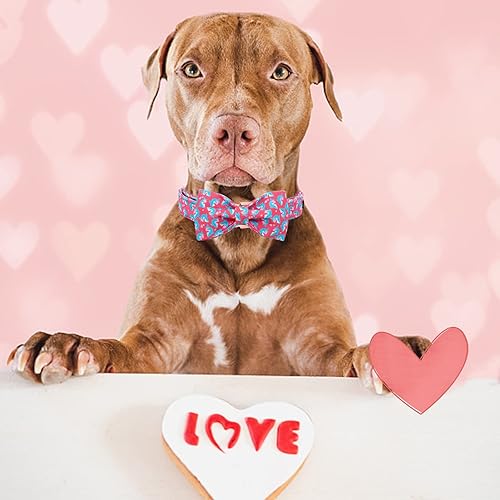 Miniatura 5 de Elegant little tail Collar de perro para el día de San Valentín collar de perro de corazón con lazo collar de perro para niña o niño collar de perro