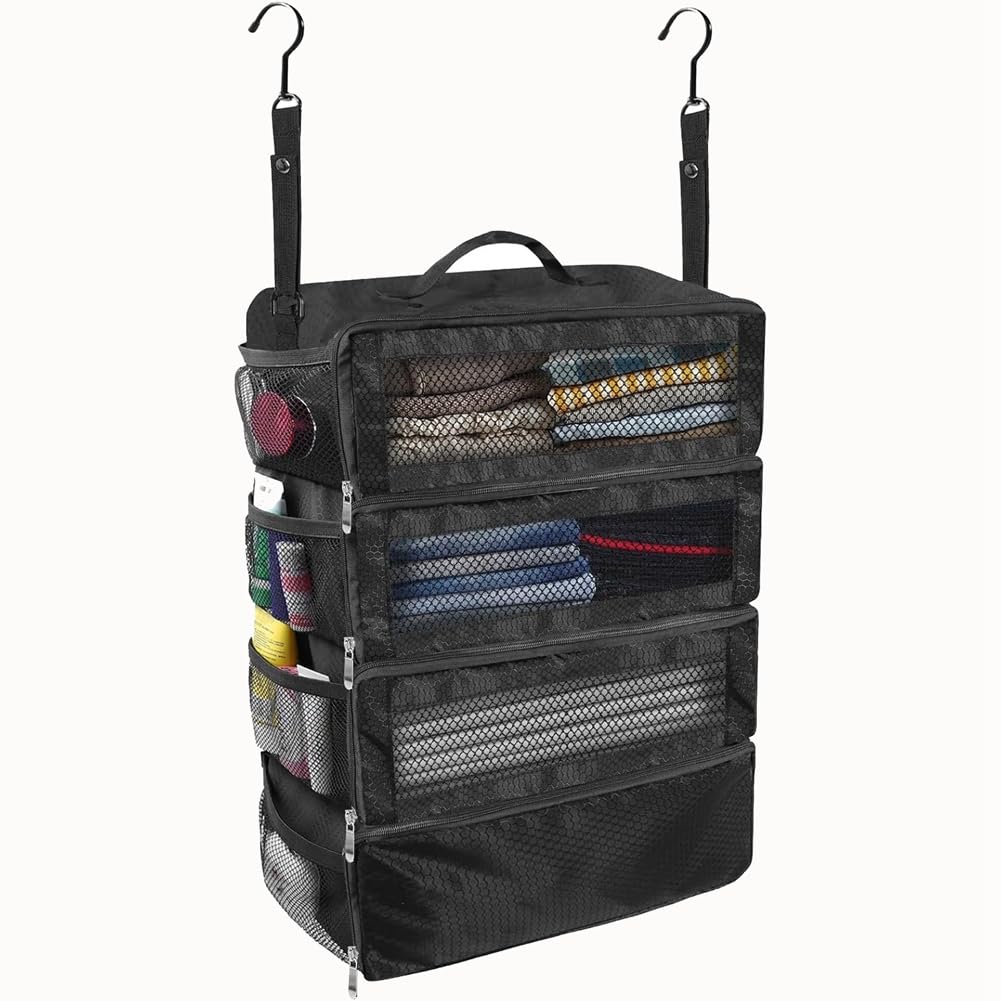 CTRLZS Suitcase Clothing Organizers Travel Packing Bag Luggage Packing Organizers Black