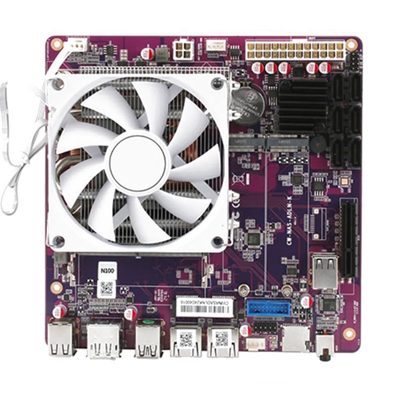 Amazon | NAS マザーボード N100 I3-N305 パープル NAS コンピュータ