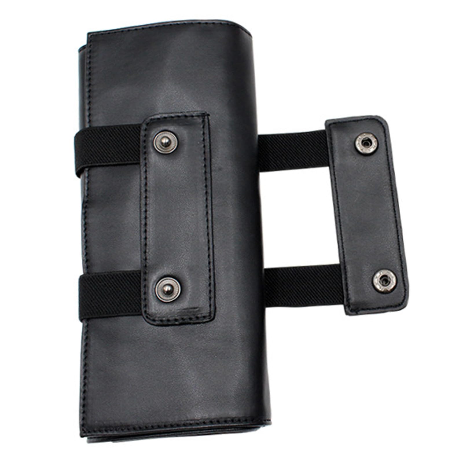 VALICLUD Estuche De Tijeras Profesional De Cuero PU Negro, Soporte Compacto para Tijeras, Bolsa Organizadora para Herramientas De Peluquería y Barbería, Portátil para Estilistas y Viajes