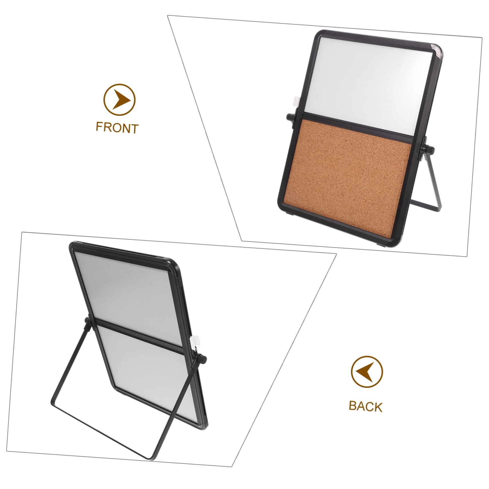 IMIKEYA Elegante Bacheca da Tavolo dal Design Moderno Bacheca per Appunti per Supporto da Tavolo