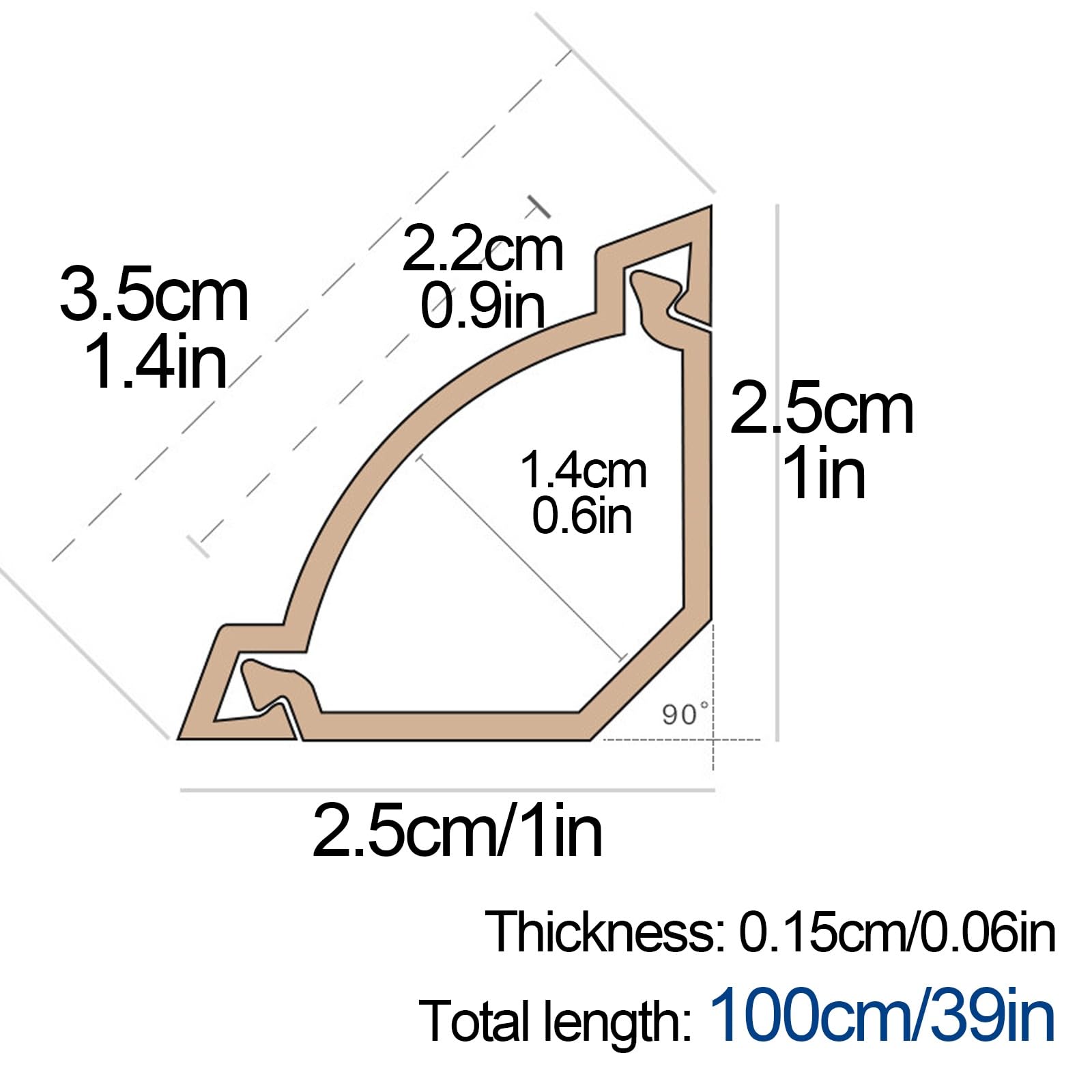 Canalina Passacavi Muro 2,5x2,5cm Nascondi Cavi in ​​PVC Canalina Passacavi Adesiva Triangolare per Casa e Ufficio(Red)
