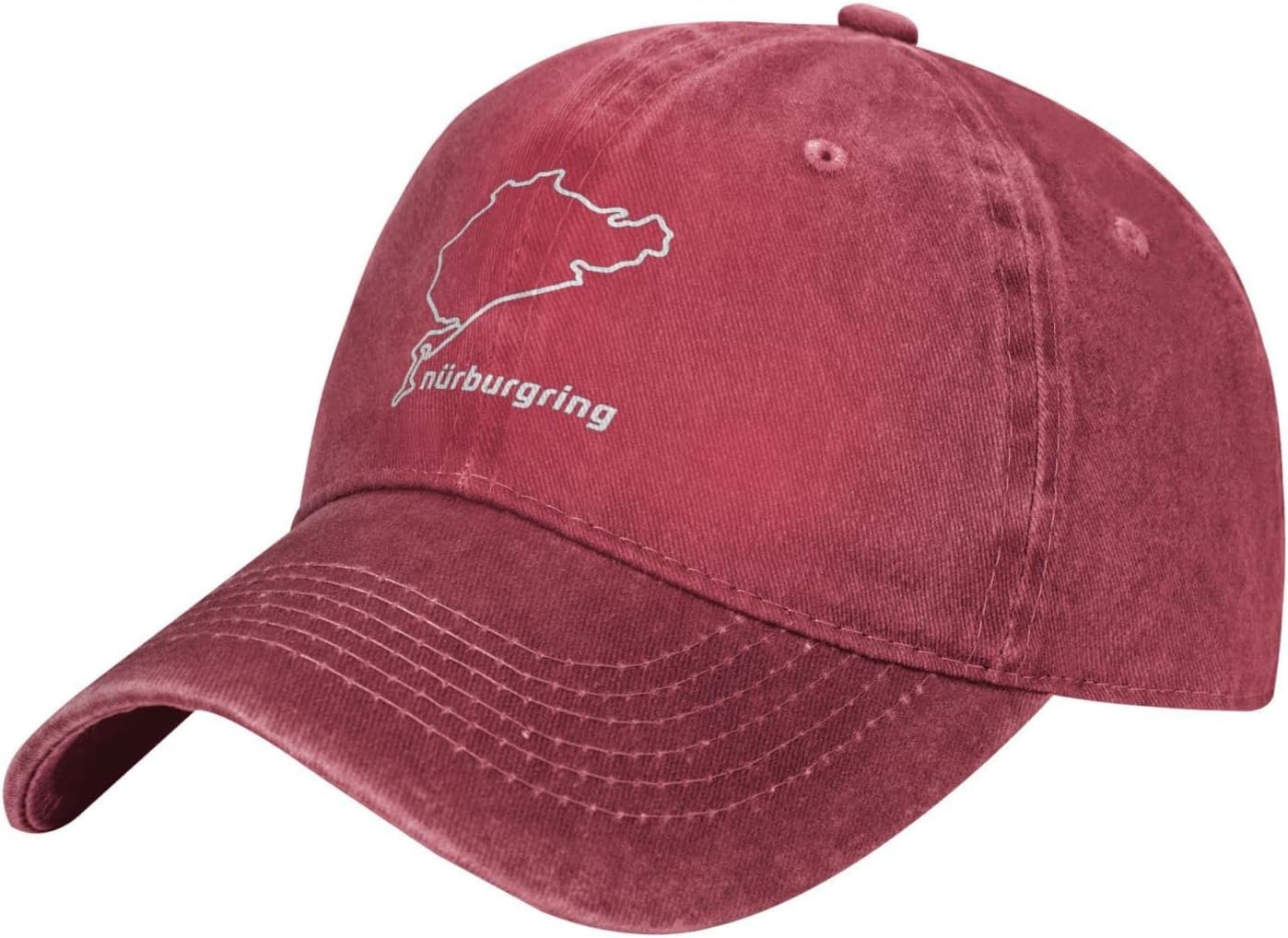 KWQDOZF Nurburgring Baseball Adjustable Trucker Hat Red