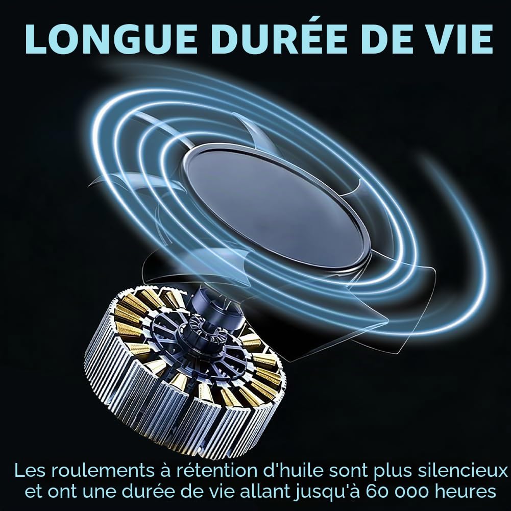 Ventilateur de Doîtier 480 mm 12 V PC Avec Protection de Grille en Métal, AC 220 V-240 V, Contrôle de la Vitesse Réglable, Ventilateur de Refroidissement Sans Balais Pour Ordinateur/Serveur