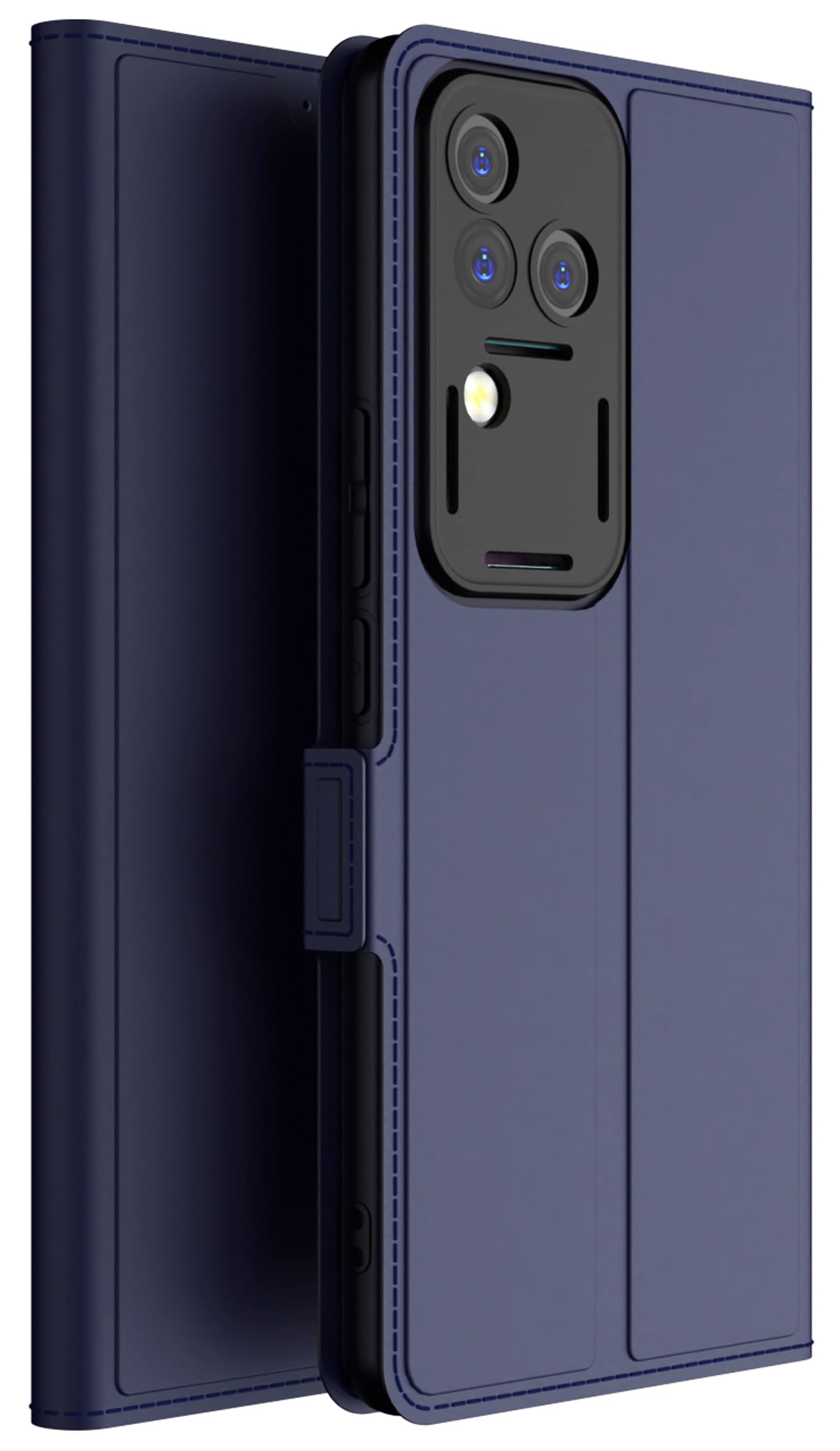 Kapa Noble Slim Magnetic Leather Flip Case Cover for Vivo V30 Pro (5G) | Card Holder Stand Flip Wallet Case (Blue) (B0D9QQT3RD) Amazon Price History, Amazon Price Tracker