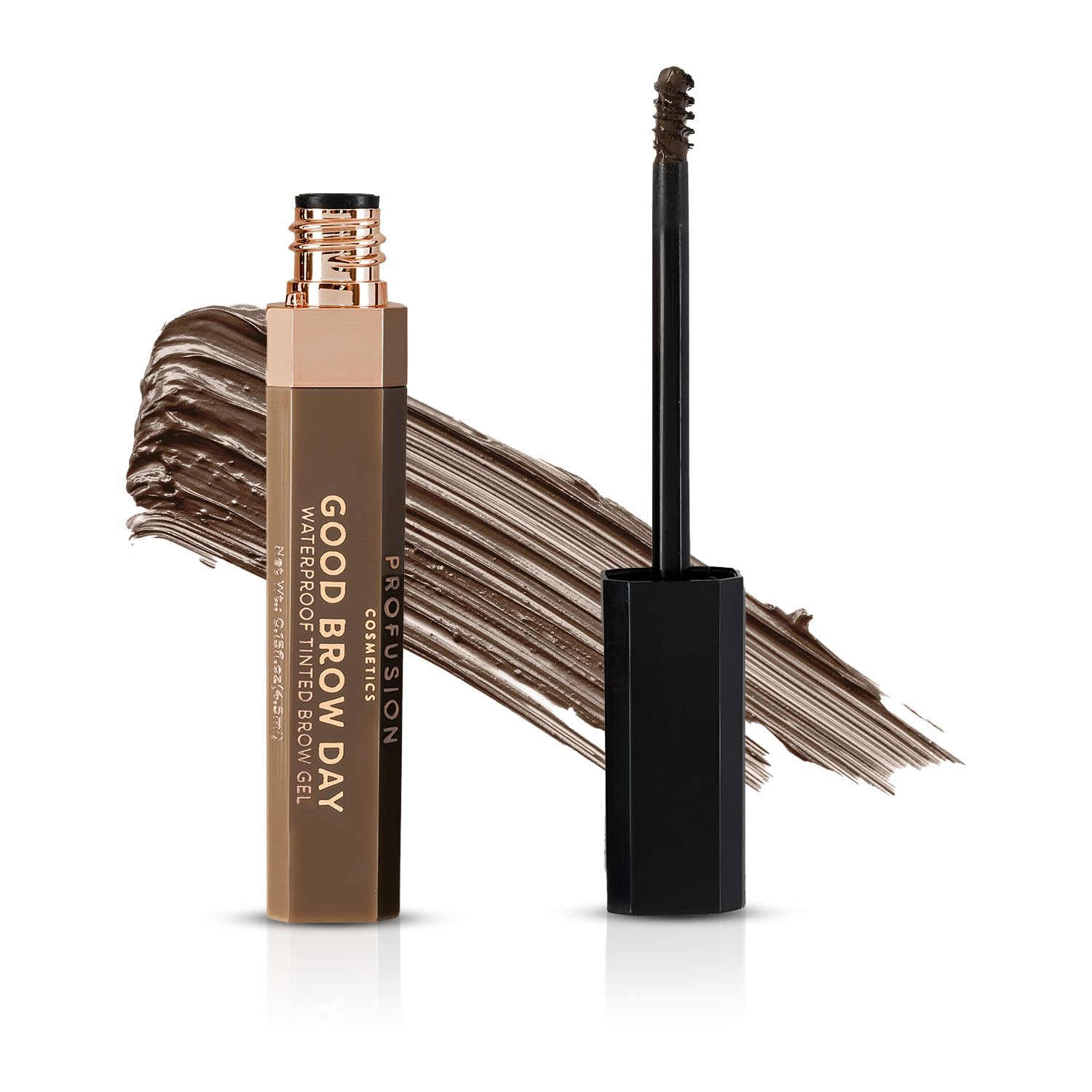 Profusion Cosmetics Good Brow Day Waterproof Tinted Eyebrow Gel, Raise Your Brow style With Long Lasting Gel, Achieve Stunning Looks, and Get Ultimate Solution for Flawless Eyebrows, Soft Brown