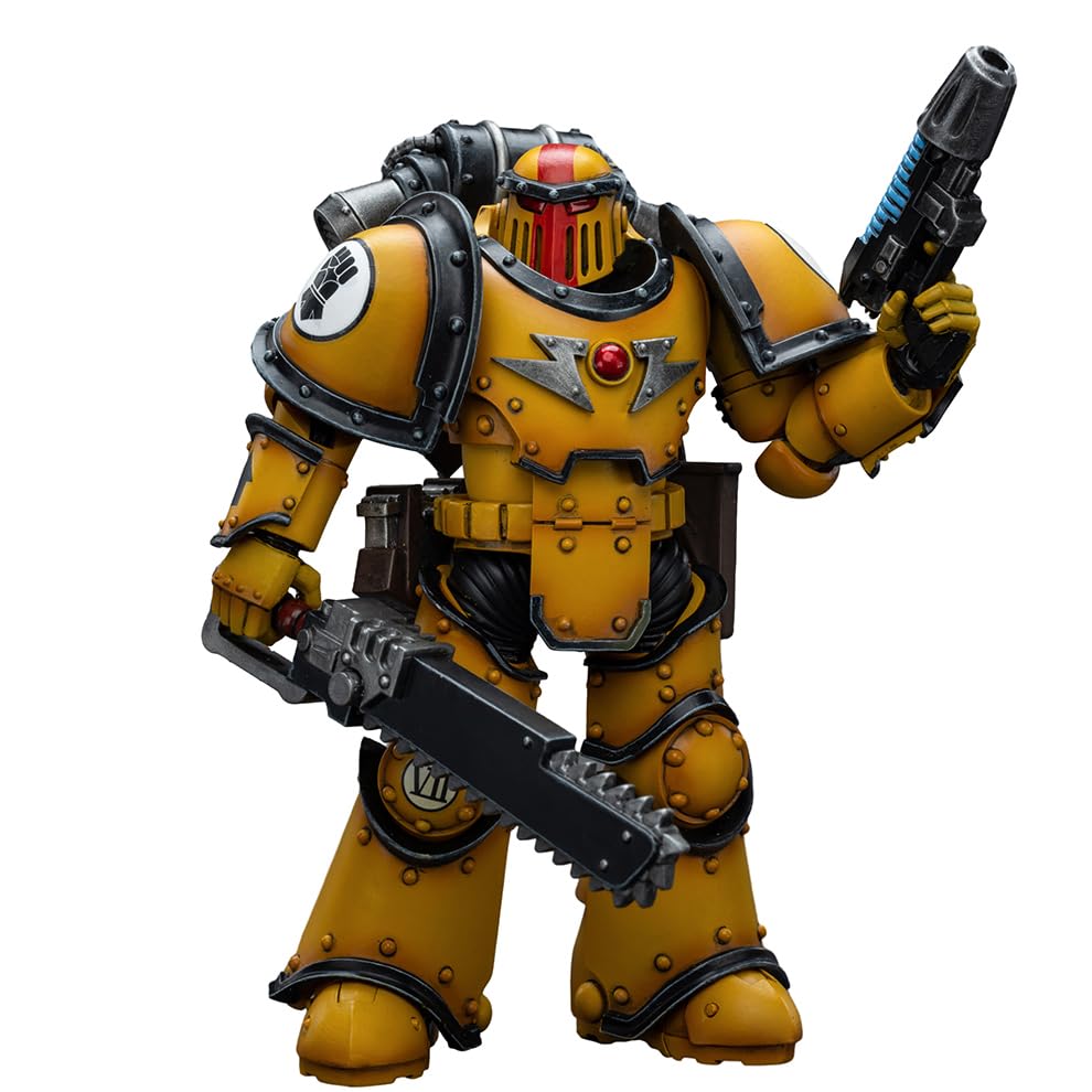 JOYTOY Warhammer 30,000 1/18 Action Figure Imperial Fists Legion MkIII Despoiler Squad Sergeant with Plasma Pistol Collection Model Birthday — image 1