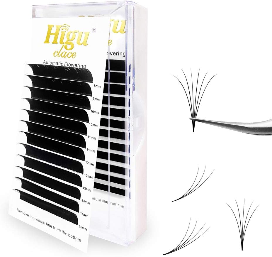 3 Tray Rapid Volume Eyelash Extension 0.10 D Curl（8-15mm）Mix | Optional C/D Curl 8-15mm and Mix Length |