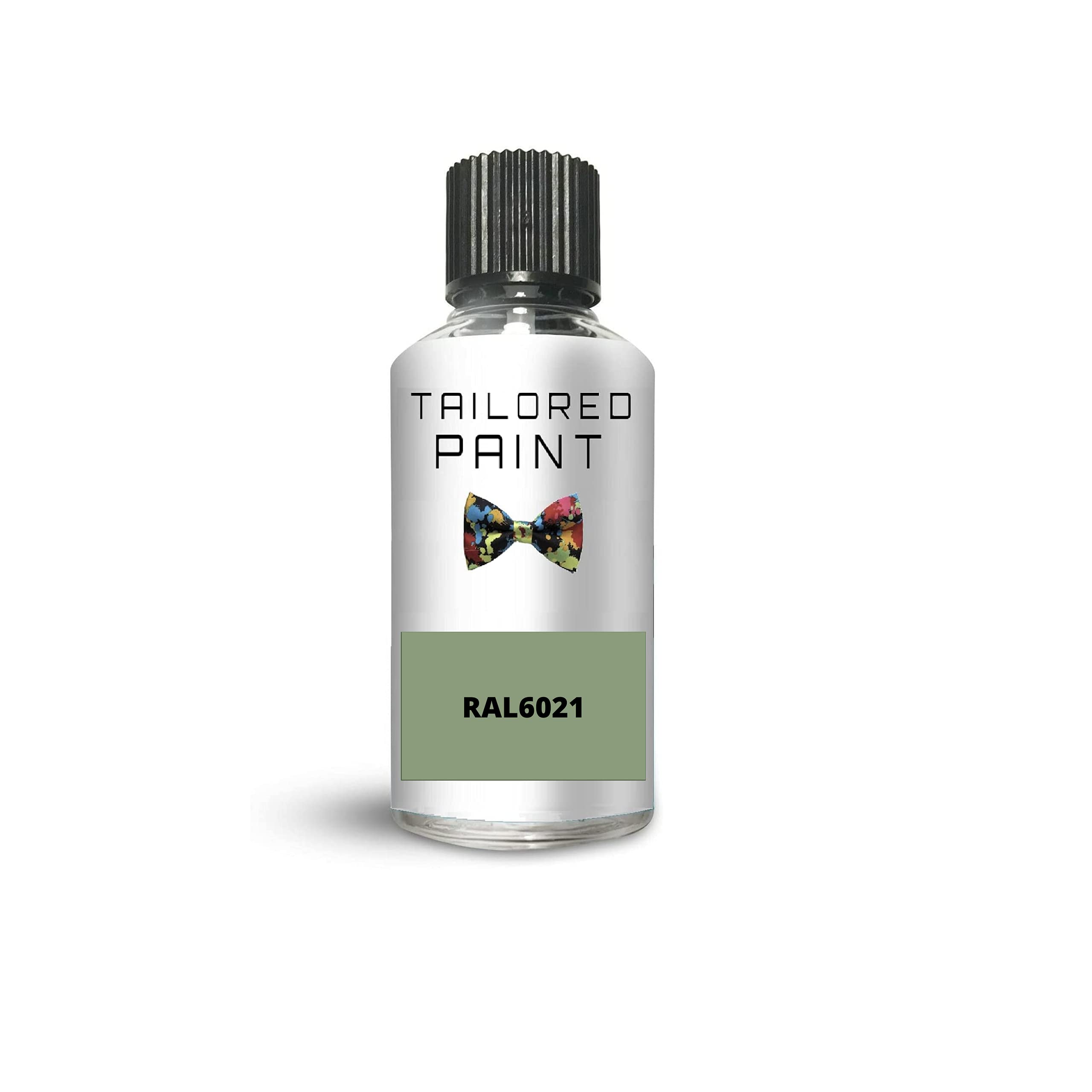 RAL6021 pale Green Gloss Touch Up Paint With Brush Direct Gloss Paint For Wood, Metal, Plastic, PVC, UPVC, Fascia Soffit Furniture Boards - Indoor & Outdoor