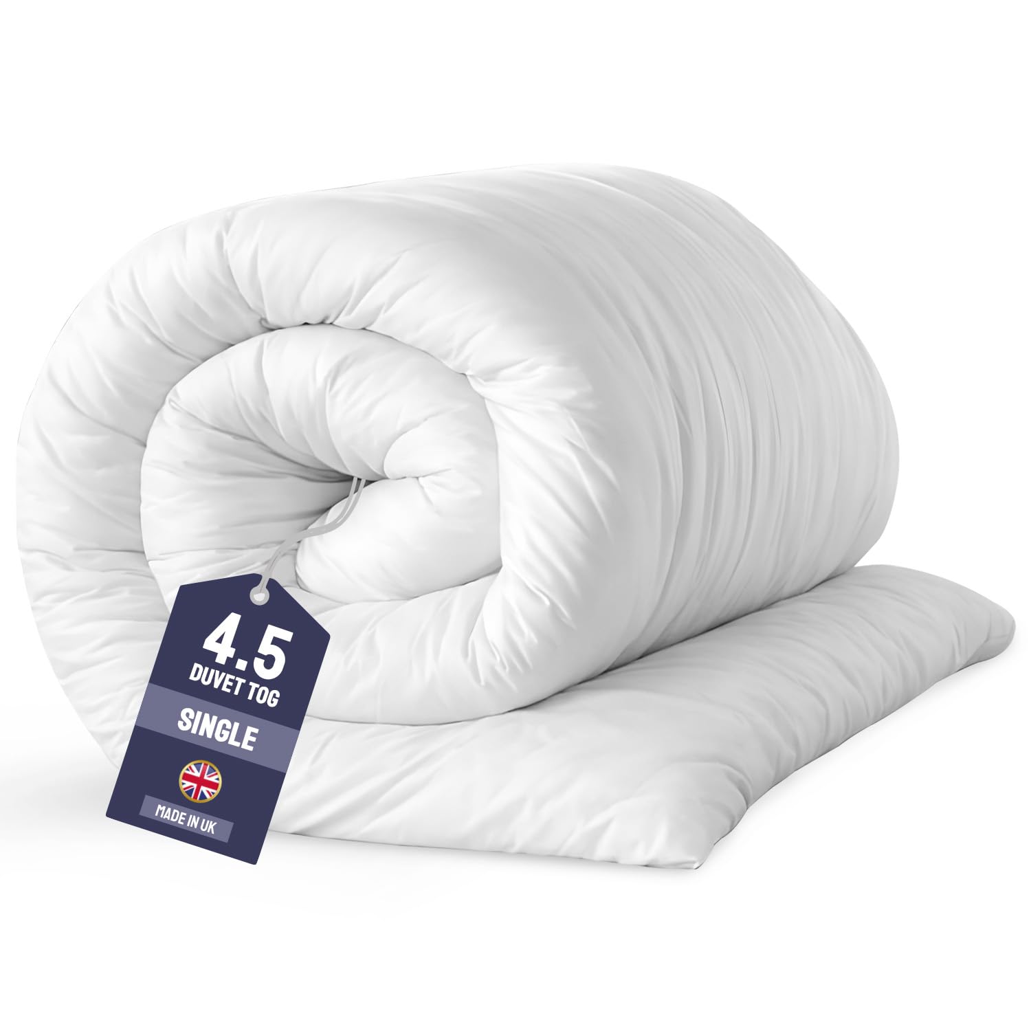 Aspire Homeware 4.5 Tog Summer Single Duvet Anti Allergy Duvets Light Weight Premium Soft Quilt Uk Made