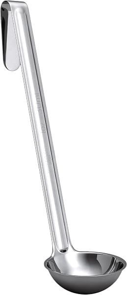 Super Sturdy, Ergonomic 1 Oz. Soup Ladle 1 Pk. Stainless Steel Ladles with Long Handles. Best Kitchen Accessories for St
