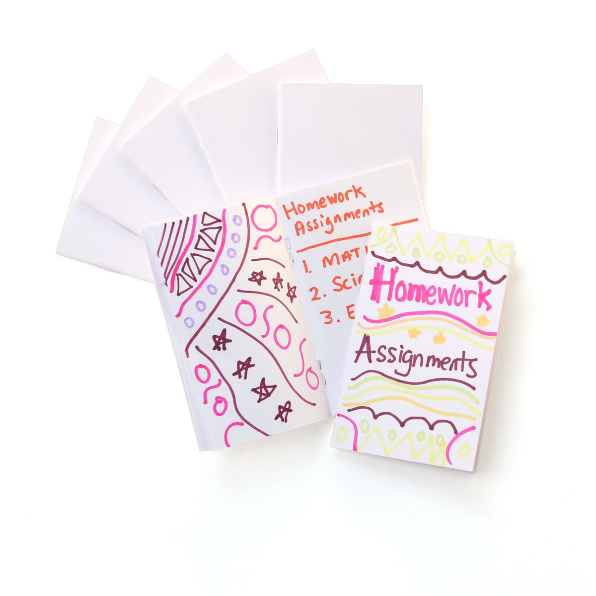 Hygloss Weiße Blanko-Bücher – 20 Stück, 7,9 X 10,7 Cm, 24 Seiten, Für Kreative