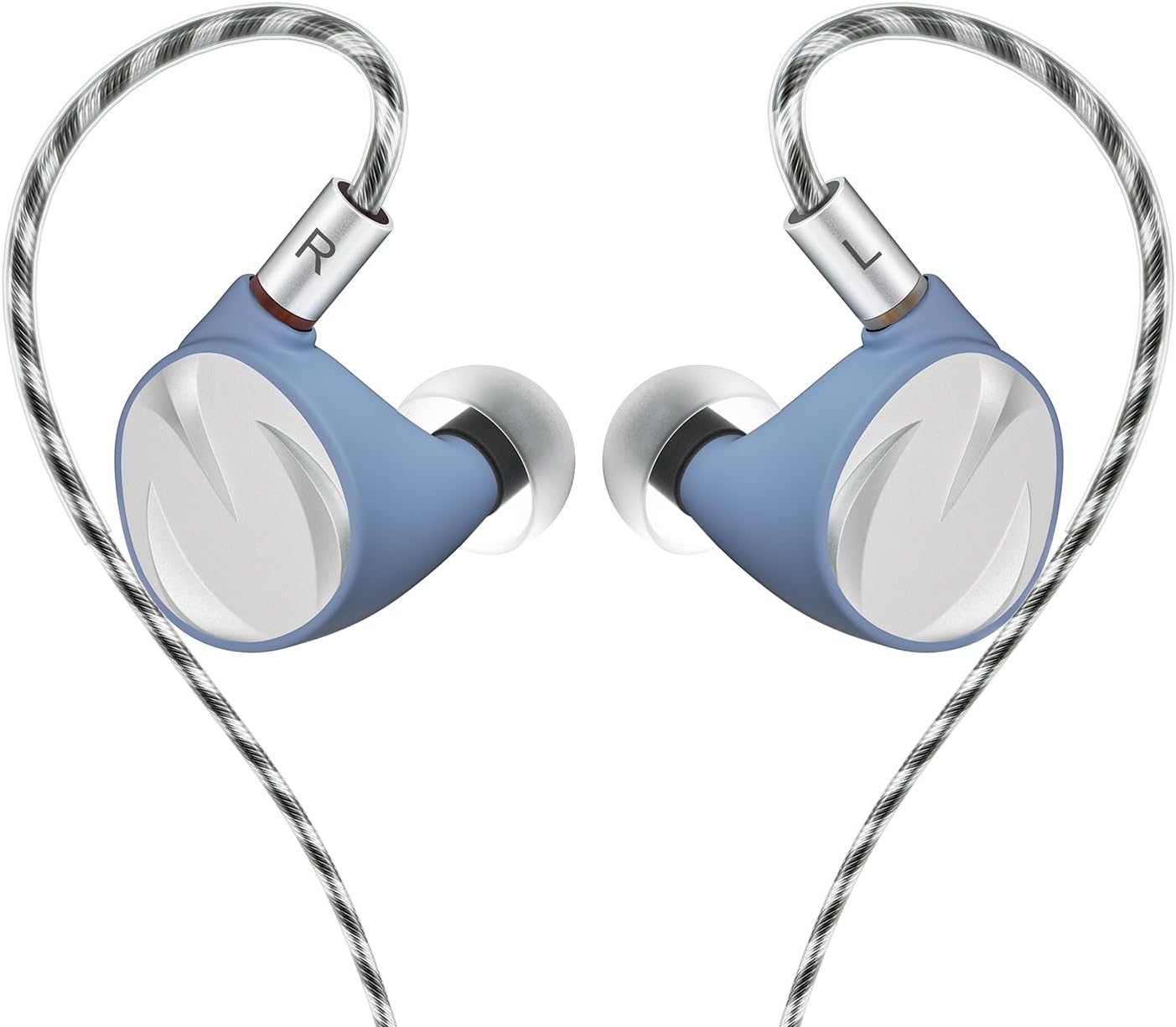 Letshuoer S15 14.8mm Planar Driver in Ear Monitor, HiFi IEM Wired Earphones R-Sonic Passive Filtering Module for Musician Singer Audiophile Studio(2.5mm, 3.5mm, 4.4mm 90-Degree Angle connectors)
