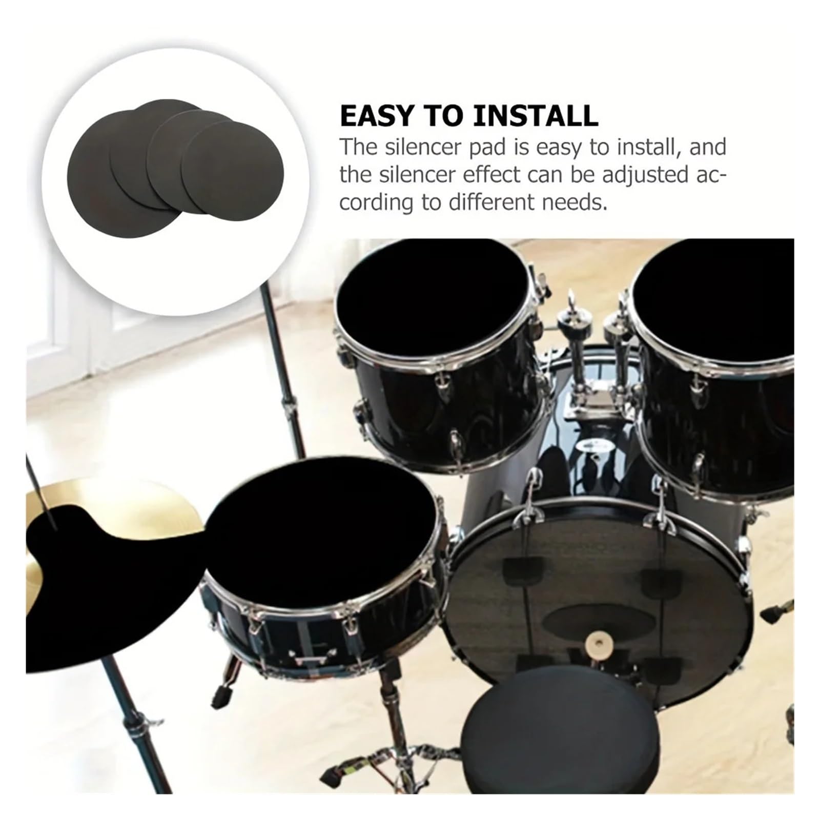 Mute Silencer Pads 5 Drum 3 Becken Hi Hat