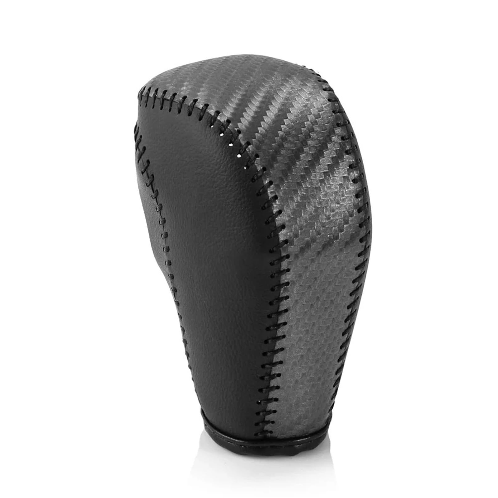 DWTNMEX Gear Shift Knob for Mazda 2 3 6 BM GJ for Demio for CX3 for CX5 for CX8 for CX9 for Axela 2014-2022 Leather Car Gear Head Shift Knob Cover(Carbon Fiber Black)