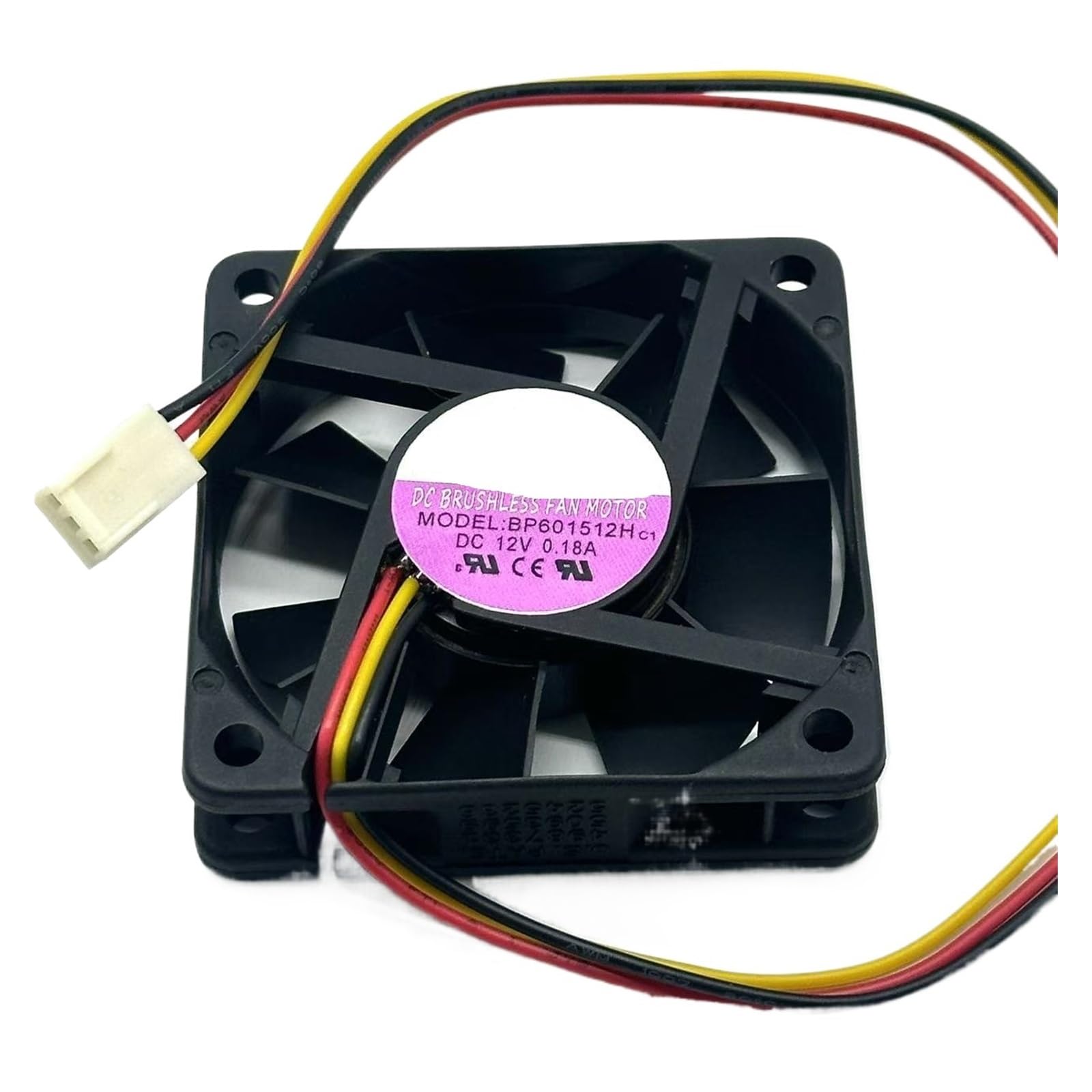UITGVDQAT BP601512H DC 12V 0.18A 60x60x15mm 3-wire Server Cooling Fan