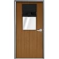 RYB HOME Classroom Door Window Cover, Blackout Shades for Classroom Windows and Doors Cover Lockdown Shades, Room Darkening Design Blocks Views, W 26 x L 18 inches, Black, 1 Panel