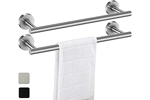 Towel Bar 2 Pack for Bathroom Kitchen
