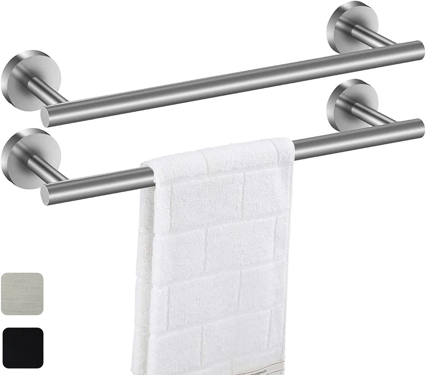Towel Bar 2 Pack for Bathroom Kitchen Hand Towel Holder
