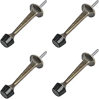 Vista 11 de HOMOTEK - Paquete de 8 topes de puerta rígidos y resistentes con punta de goma suave, tope de puerta de zinc fundido para proteger la pared