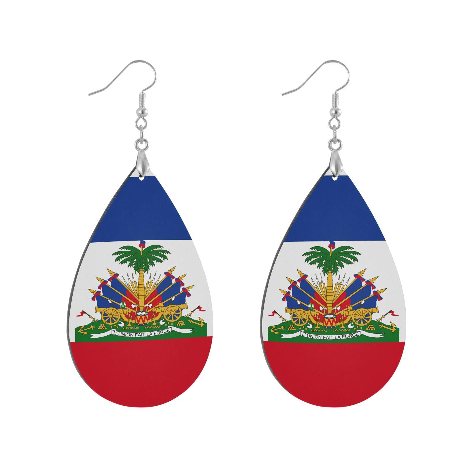 Wooden Teardrop Earrings For Women, Drop Dangle Earrings.